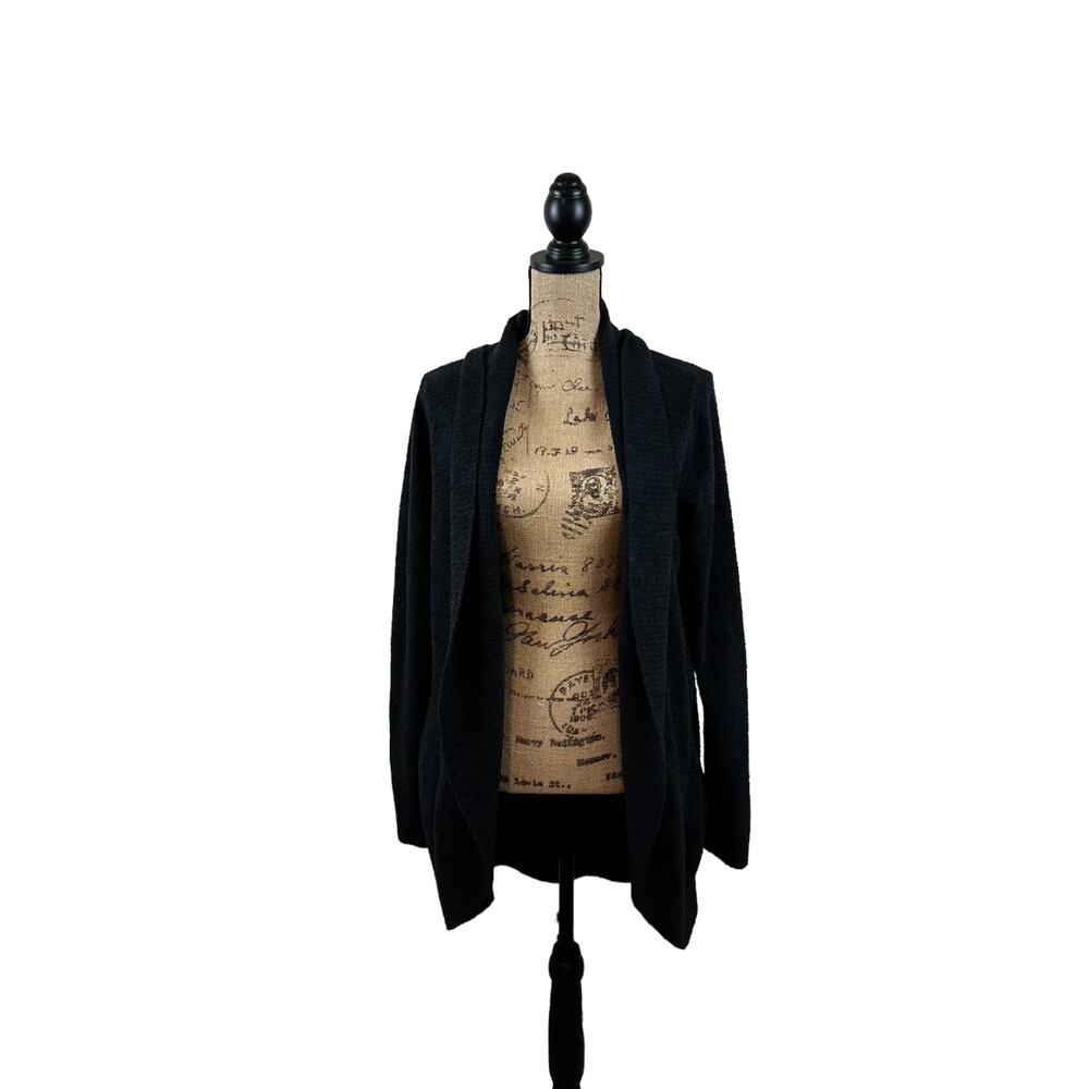 Barefoot Dreams Womens Black CozyChic Lite Circle Cardigan Size Medium Duster